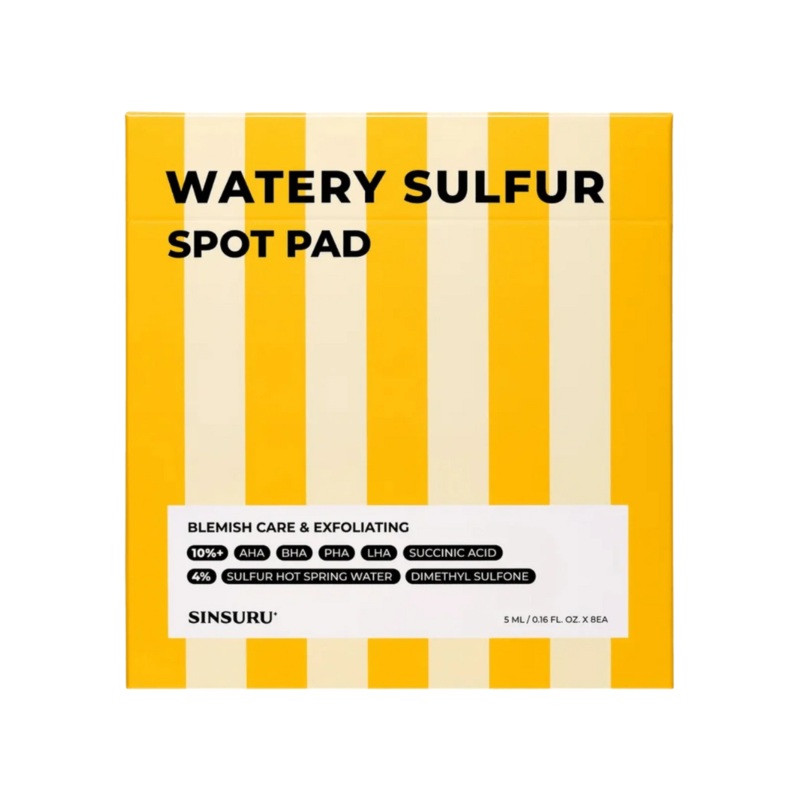 SINSURU Watery Sulfur Spot Pad 4-Week Plan (8 Pads)