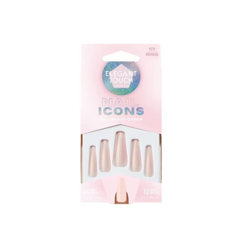Elegant Touch False Nails Nail Icons Calabasas Queen
