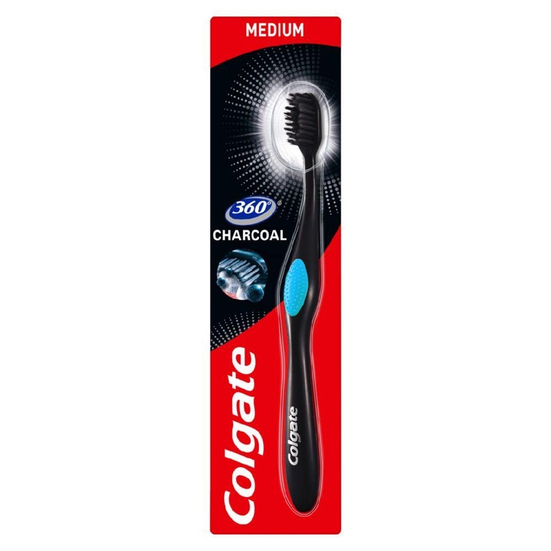 360 Deep Clean Black Medium Toothbrush