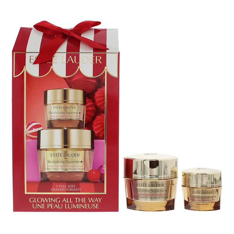 Este Lauder Glowing All The Way 2 Piece Gift Set: Global Anti-Aging Cell Power Cream 50ml – Cell Power Eye Balm 15ml