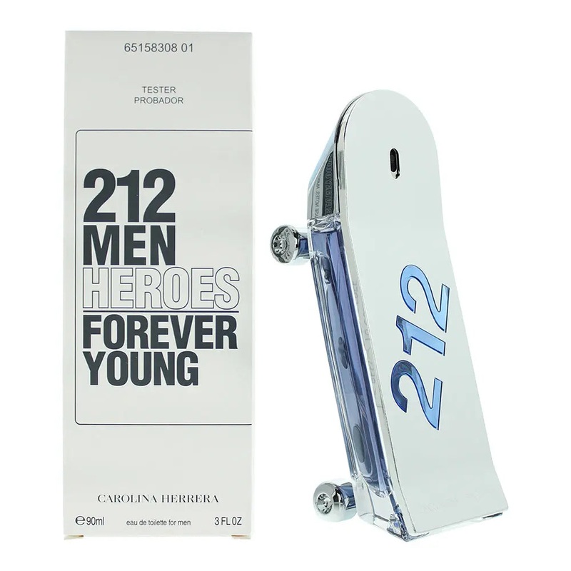 Carolina Herrera 212 Men Heroes Forever Young Tester Eau De Toilette 90ml