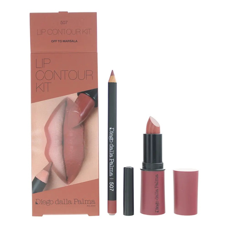 Diego Dalla Palma Lip Contour Kit Marsala 507 2 Piece Gift Set: Lipstick 4g – Li