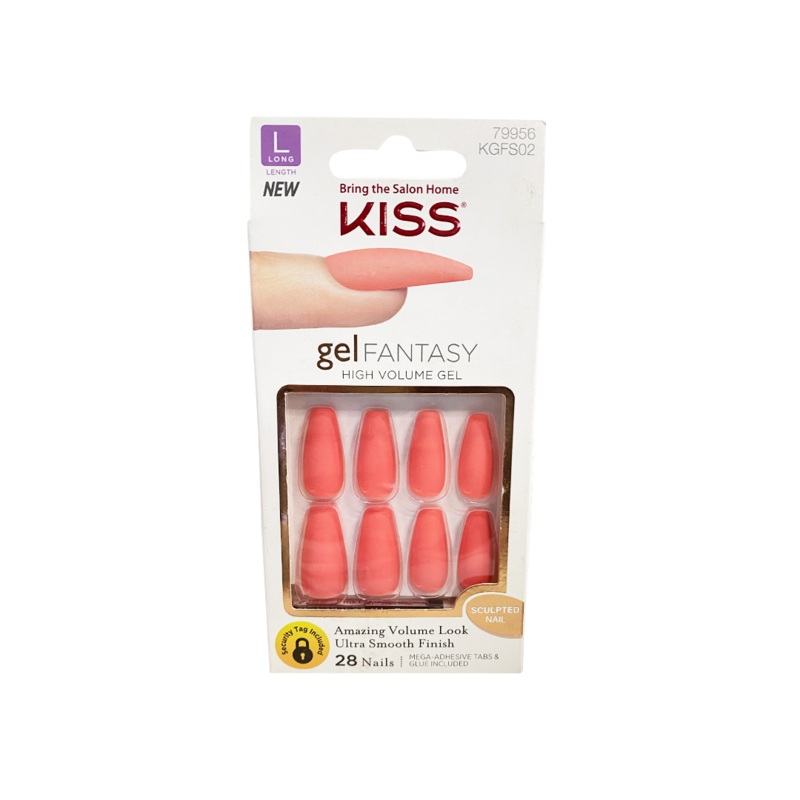 Kiss Jewel Fantasy Nails Long Length 79956 Pink/Turquoise Turquoise