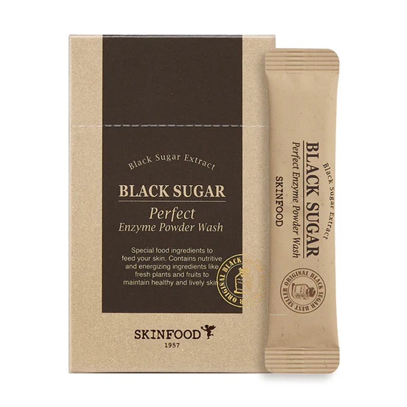 SKINFOOD Black Sugar Perfect Enzyme Powder Wash 1.2g*30pcs / 65g 1.2g*30pcs