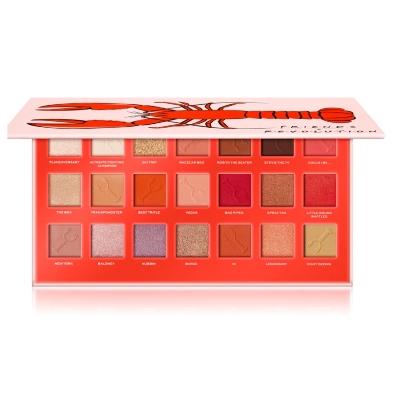 Revolution X Friends Hes Her Lobster Eyeshadow Palette