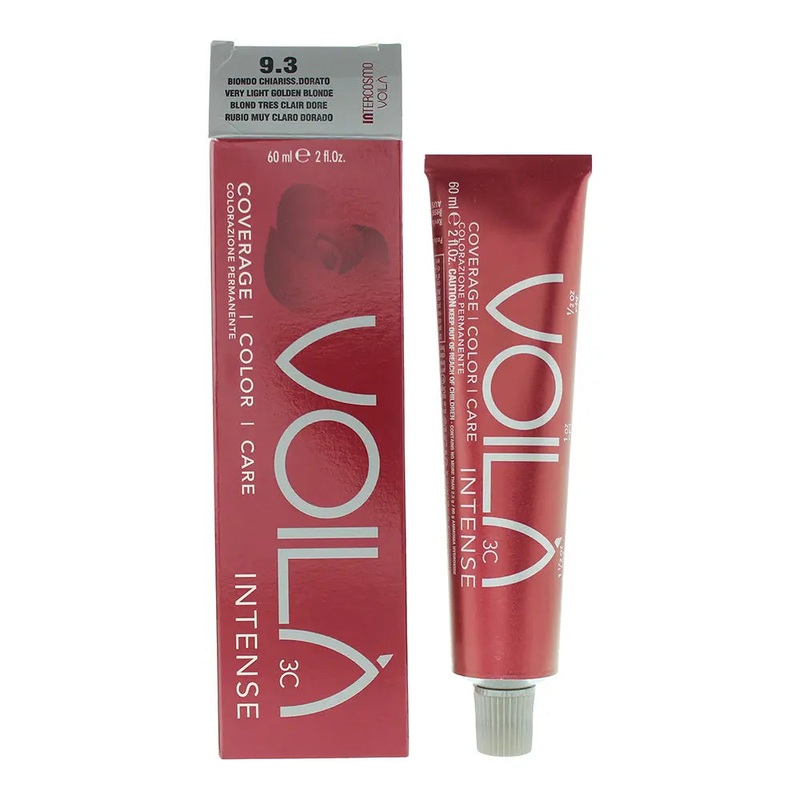 Intercosmo Voil 3C Intense 9.3 Very Light Golden Blonde Hair Colour 60ml