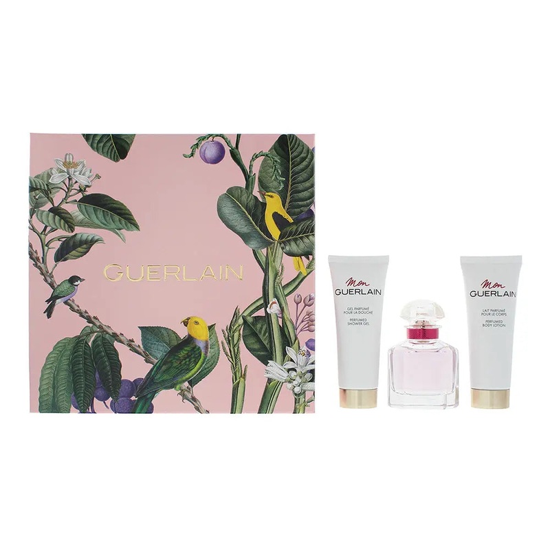 Guerlain 3 Piece Gift Set: Mon Guerlain Bloom Of Rose Eau de Toilette 50ml – Mon