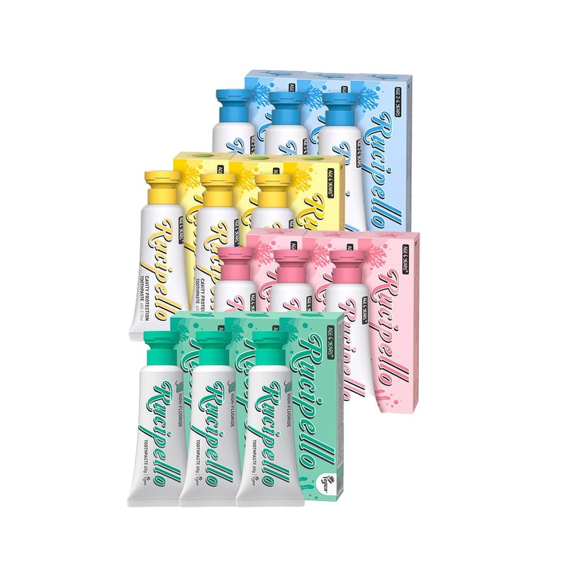 Rucipello Kids Toothpaste 60g x 3 Pack #Mua Mua High-Fluoride 3 Pack