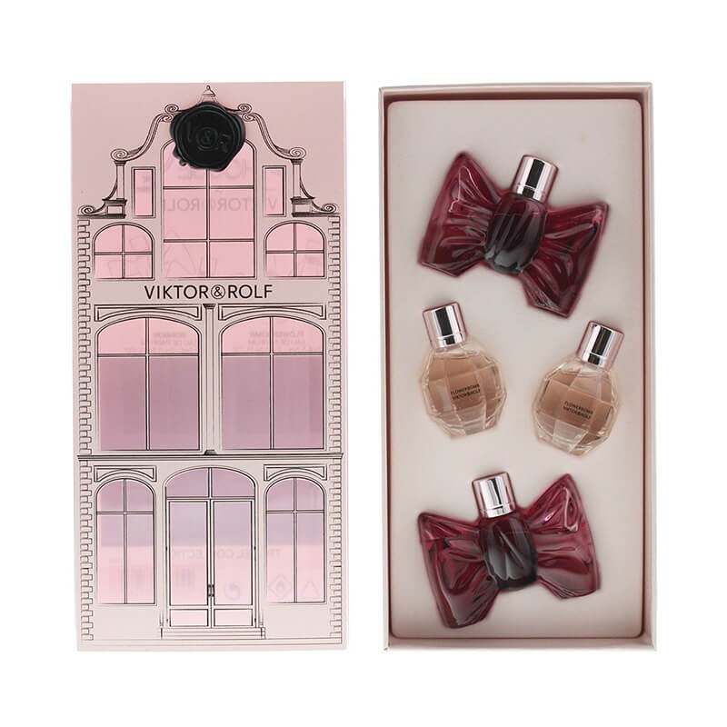 Viktor & Rolf Flowerbomb + Bonbon Travel Collection 4pc Set 47ml EDP (L)