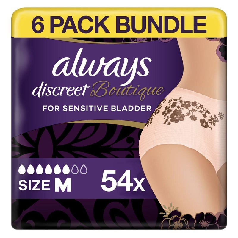 Discreet Boutique Pants Plus (6 Drop) Medium – 54 Pants (6 Pack Bundle)