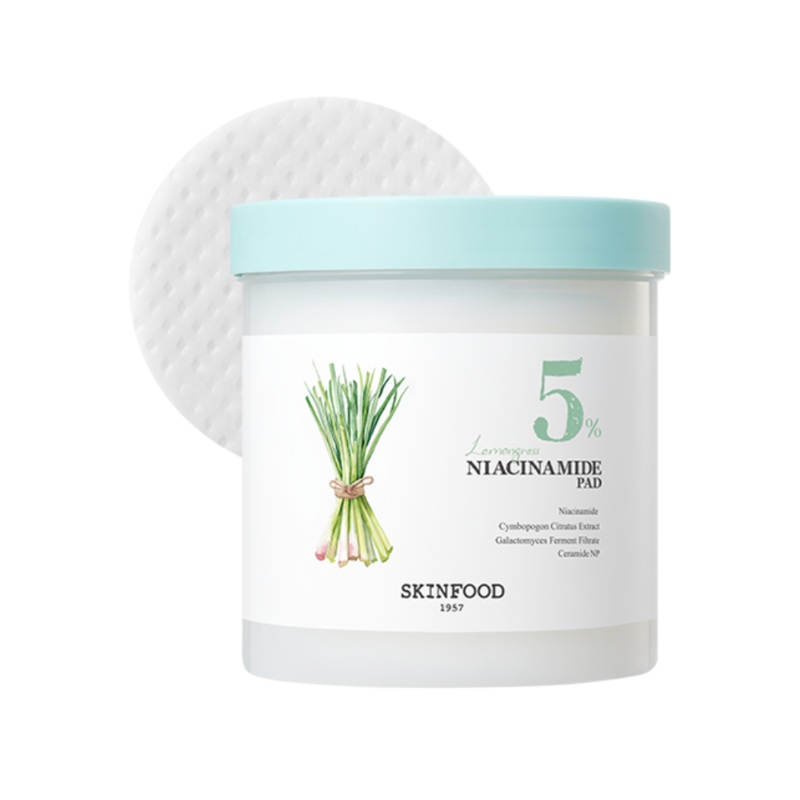 SKINFOOD Lemongrass Niacinamide 5 Pads  60 Sheets 250g