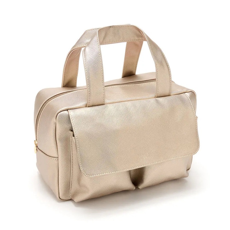 Victoria Green ‘Iris’ Carry All Wash Bag in Gold