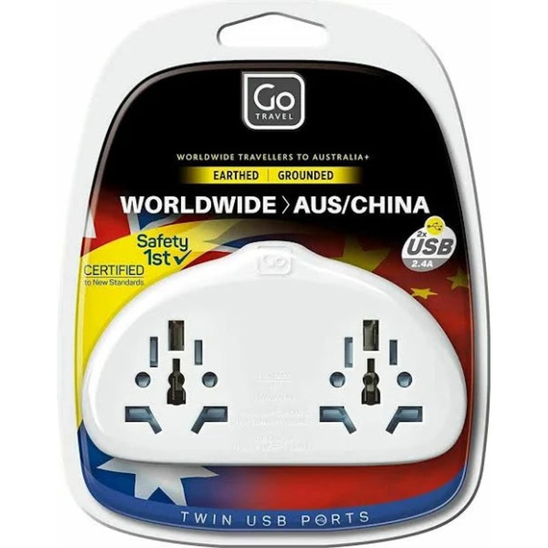 World-Aus/China Adaptor Duo + USB