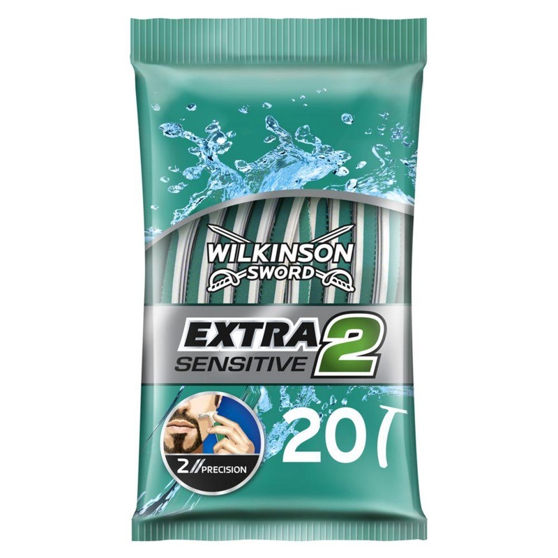 Extra 2 Sensitive Men’S Disposable Razors X20