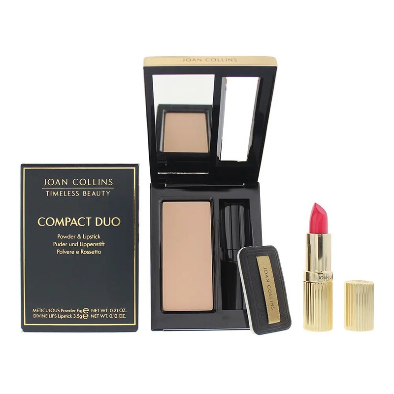 Joan Collins Compact Duo Powder 6g – Evelyn Cream Lipstick 3.5g