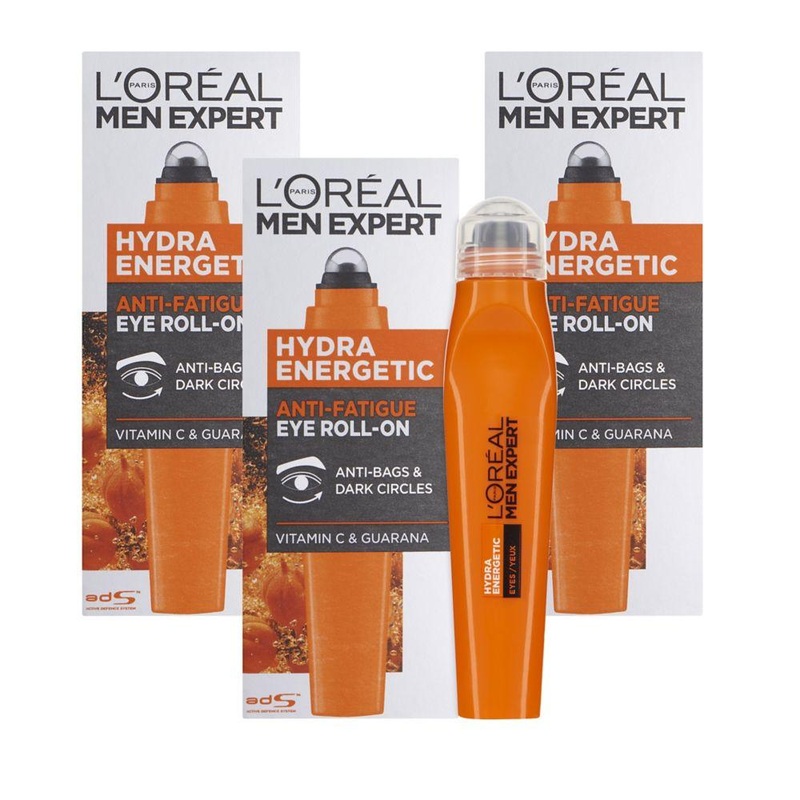 Men Expert Hydra Energetic Eye Cream Roll On Triple Pack