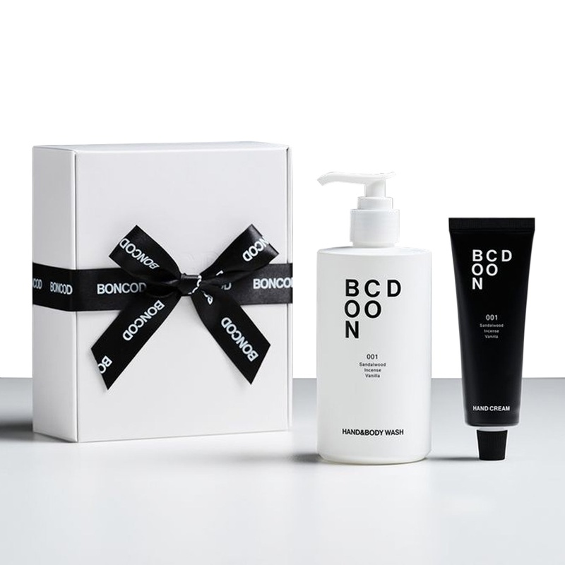 BONCOD Perfume Hand Cream + Hand & Body Wash 001 Sandalwood Gift Set