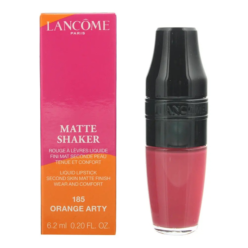 Lancme Matte Shaker 185 Orange Arty Liquid Lipstick 6.2ml