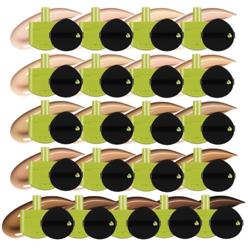 Unleashia Satin Wear Healthy Green Cushion Refill SPF 30 PA++ 15g * 21 colors 11N Floral White