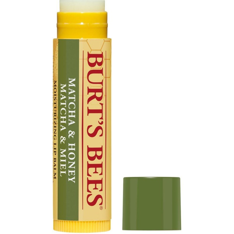 100% Natural Origin Moisturising Lip Balm, Matcha & Honey With Beeswax & Green Tea Extract