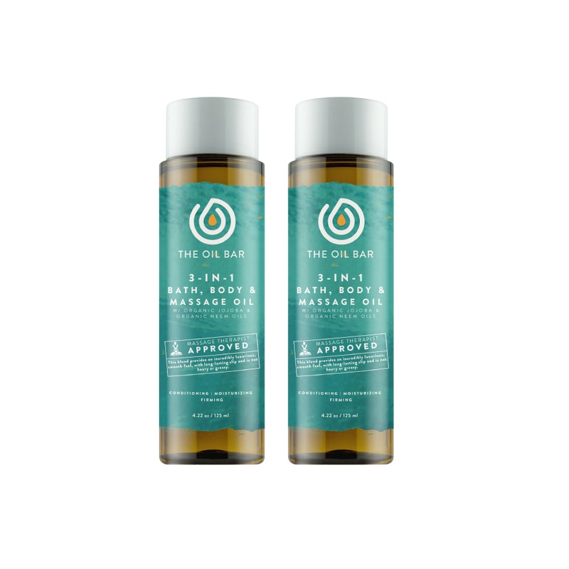 Aromatherapy 3-in-1 Bath, Body & Massage Oil (2 Pack)