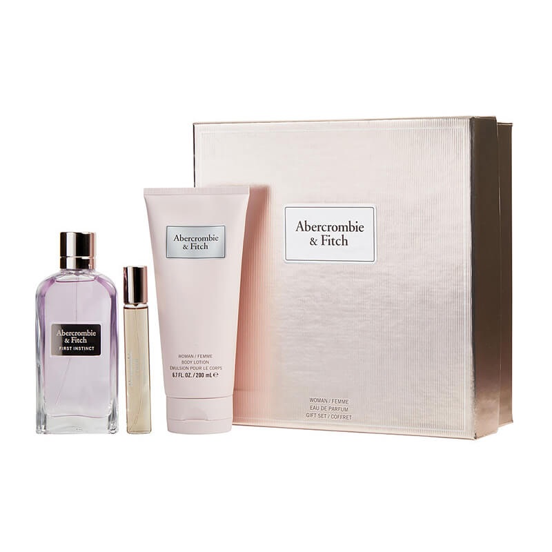 Abercrombie & Fitch First Instinct 3pc Set 100ml EDP (L)