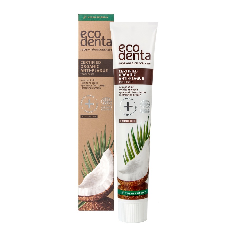 Organic Anti-Plaque Toothpaste With Coconut Oil 75ml