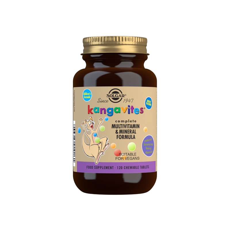 Kangavites Bouncing Berry Complete Multivitamin and Mineral Formula 120 tablets