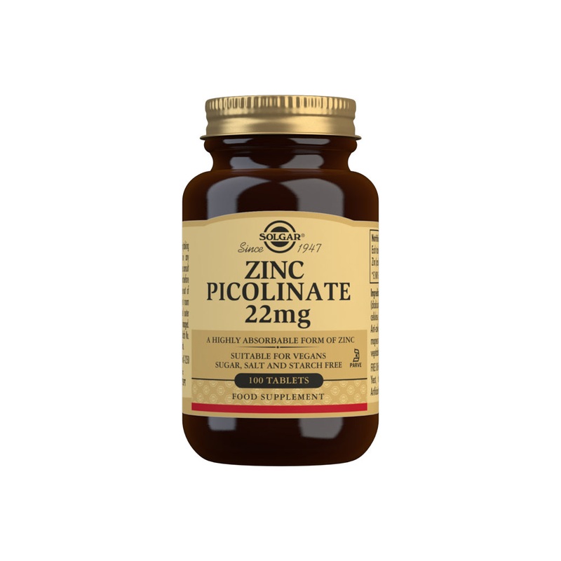 Zinc Picolinate 22mg 100 tablets