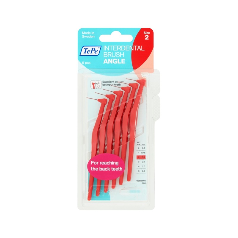 Interdental Brush Angle Red 0.5mm 6 units