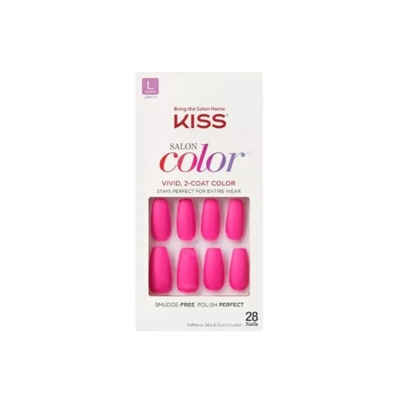 Kiss Salon Color 77973 Pink 28 Nails