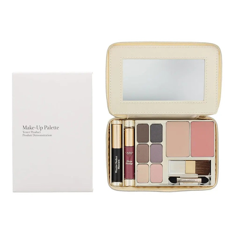 Clarins Make Up Palette Tester 1 x Mini Mascara – 1 Mini Lip gloss – 6 x 0.03g Eyeshadow – 1 Powder Compact – 1 X Blush – Ref 80015277 NFS