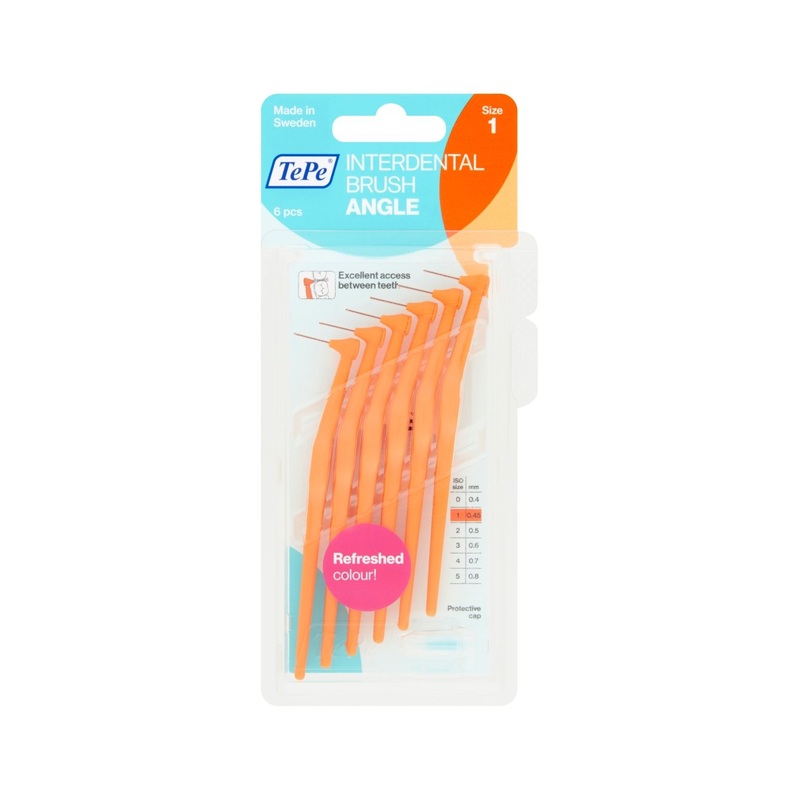 Interdental Brush Angle Orange 0.45mm 6 units