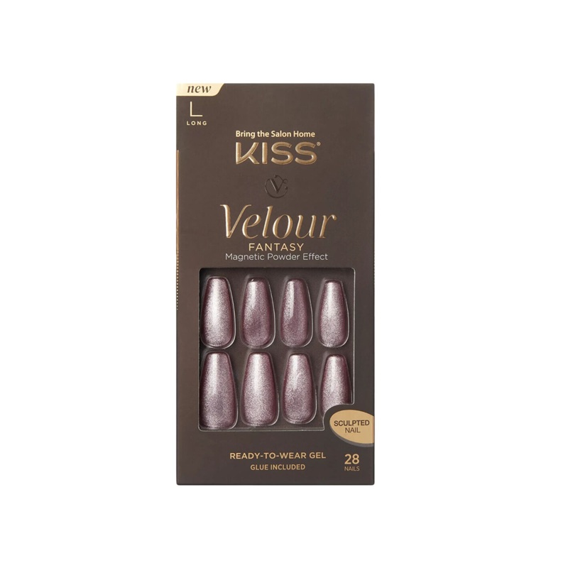 Kiss Velour 28 Long Nails 86597