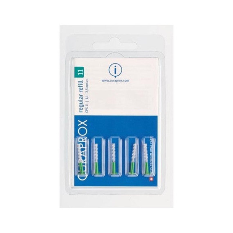 CPS 11 Interdental Tip Refills 1.1 – 2.5mm Green 5 items