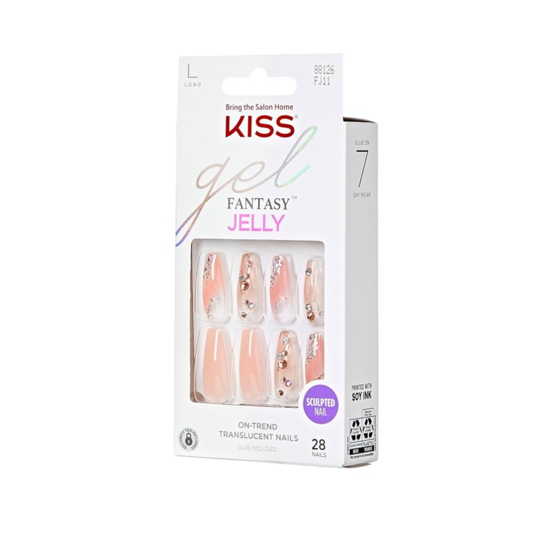 Kiss Jelly Fantasy Long 28 Nails 88126 FJ11