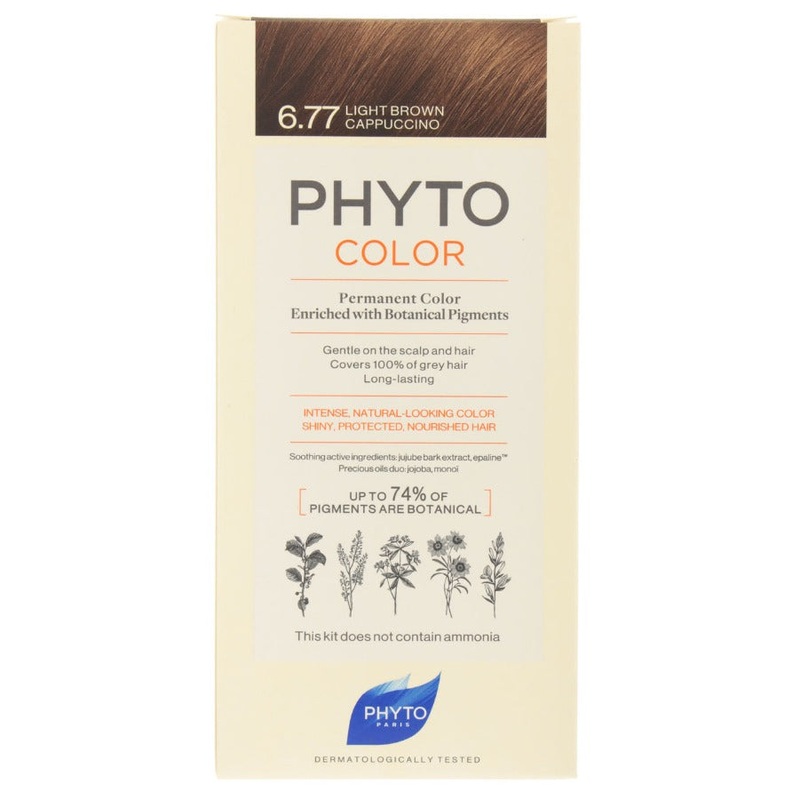 Phytocolor Kit 6.77 Light Brown Cappuccino