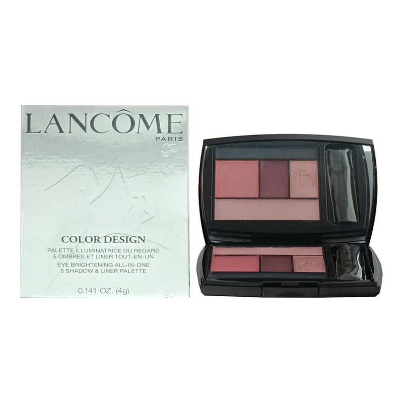 Lancme Color Design 213 Rosy Flush Eyeshadow and Liner Palette 4g