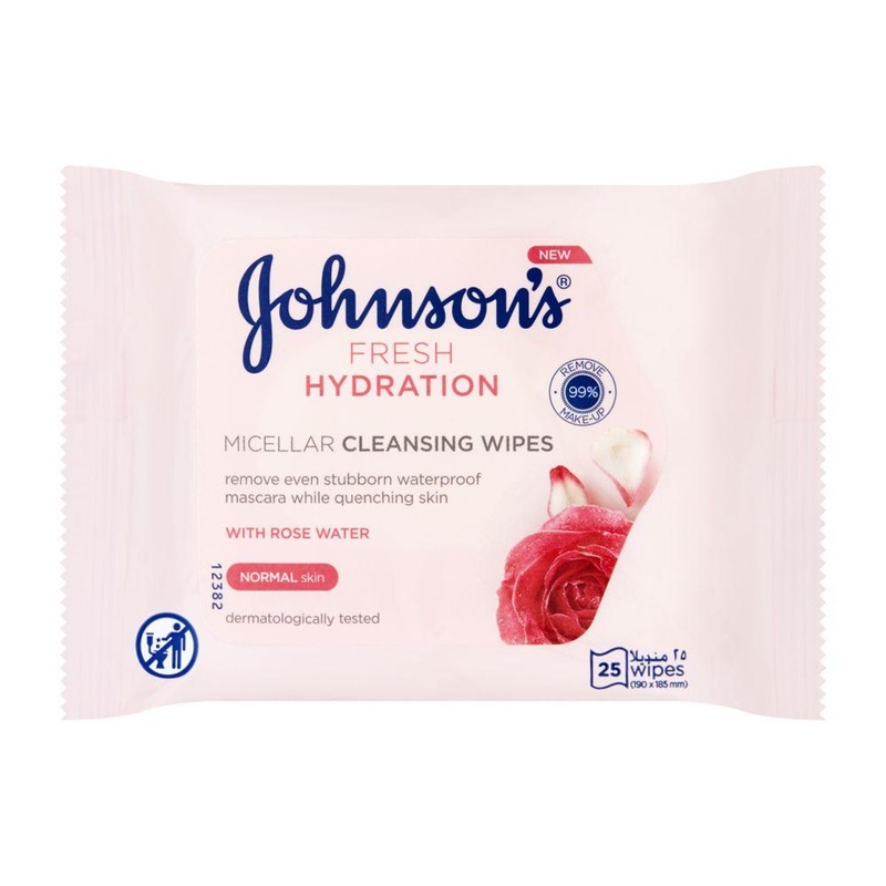 Johnson’s Fresh Hydration Micellar Cleansing Wipes 25s