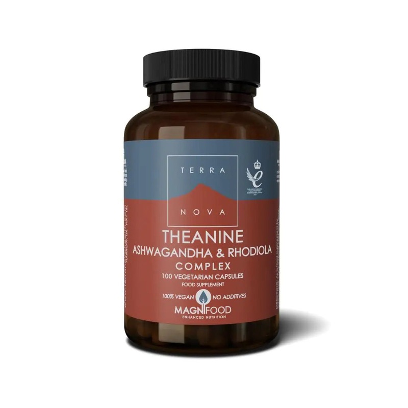 Theanine, Rhodiola & Ashwagandha 100 Capsules