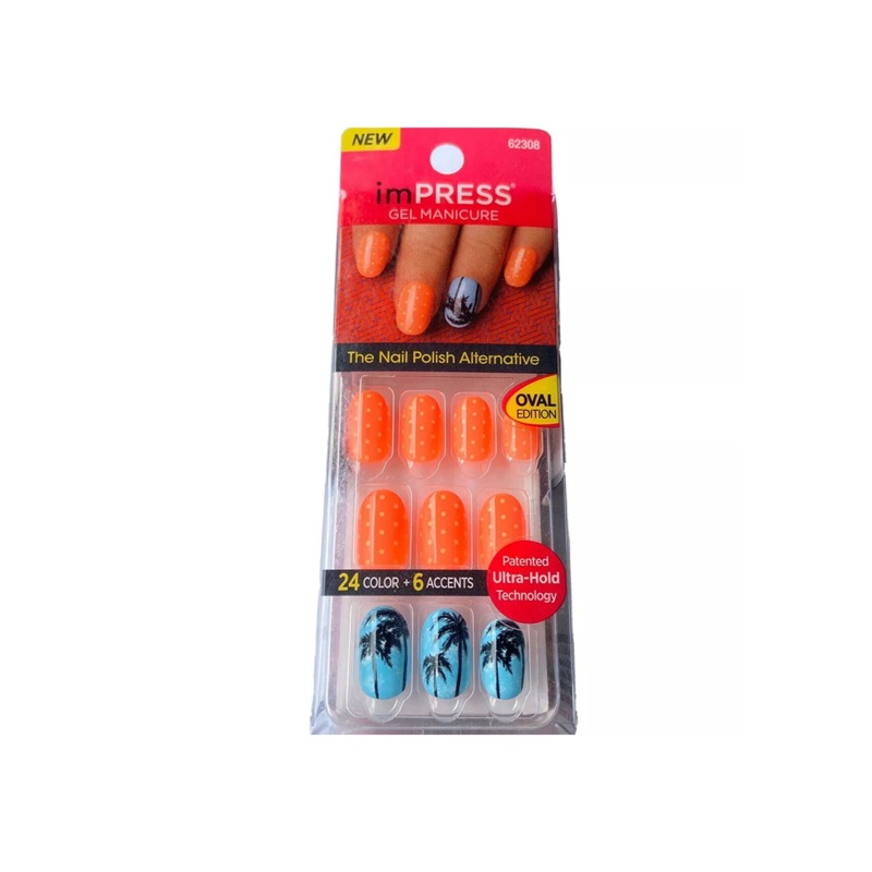 Kiss Impress 30 False Nails Palm Tree 62308