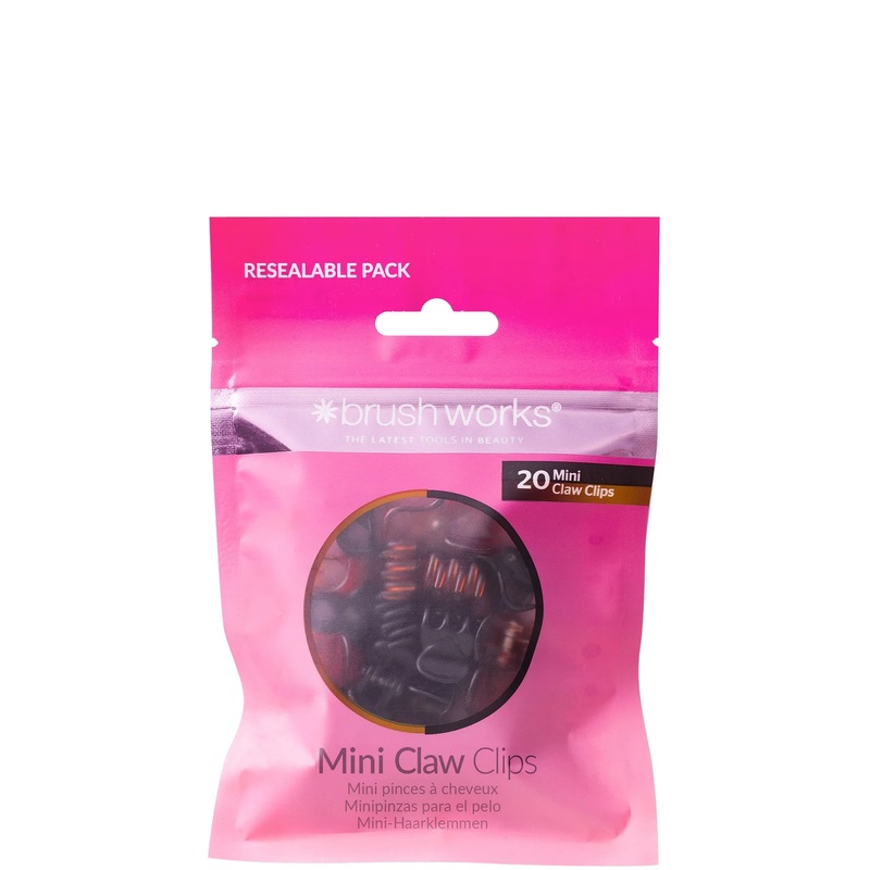 brushworks Mini Claw Clips – 20 Pack