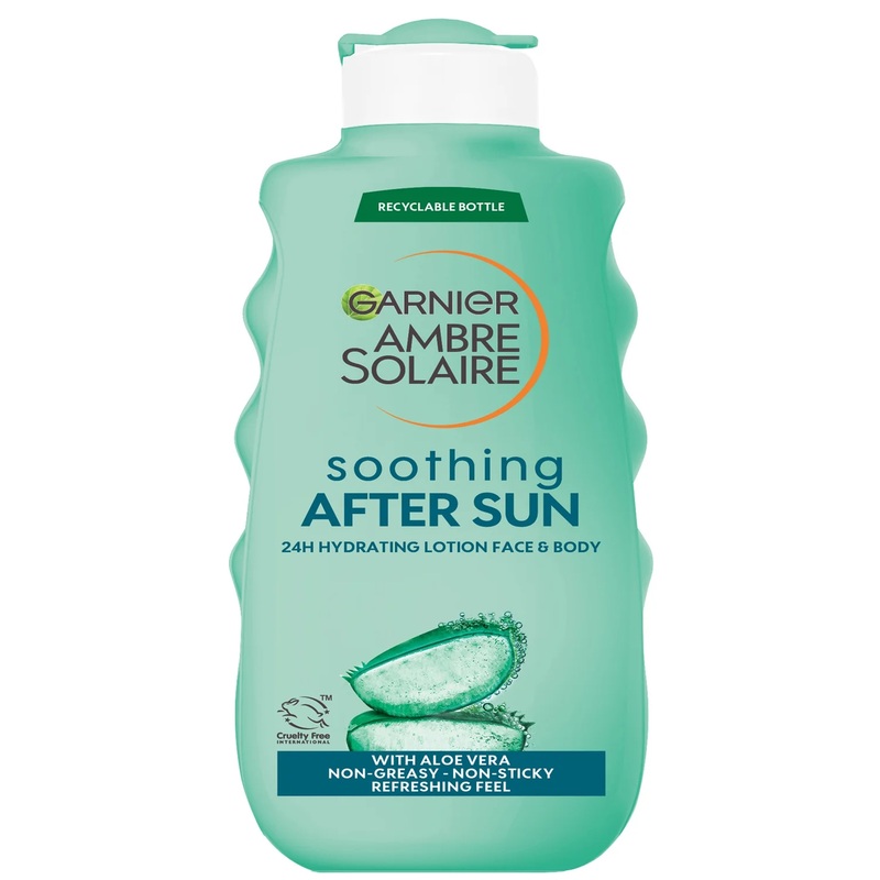 Garnier Ambre Solaire After Sun Lotion For Face & Body With Aloe Vera, 175ml
