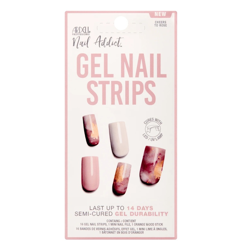 Ardell LED Gel Nail Art Strips – Cheers to Rose